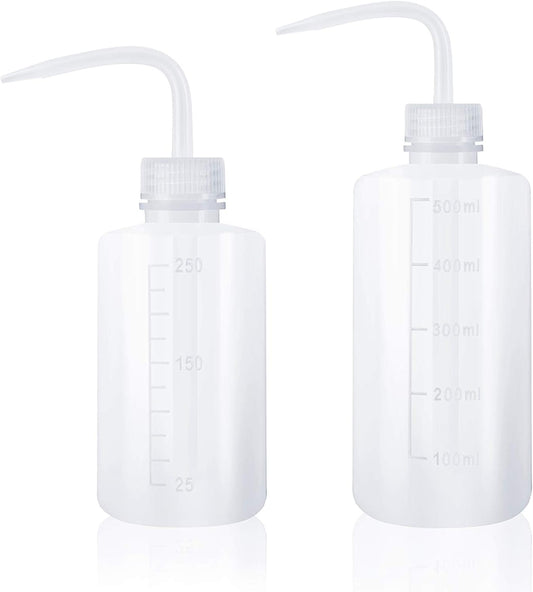 Oubest Squeeze Washing Bottle Succulent Watering Bottle 250ml + 500ml Water Squirt Irrigation Squeeze Sprinkling Can Plastic Wash Plant 2pc