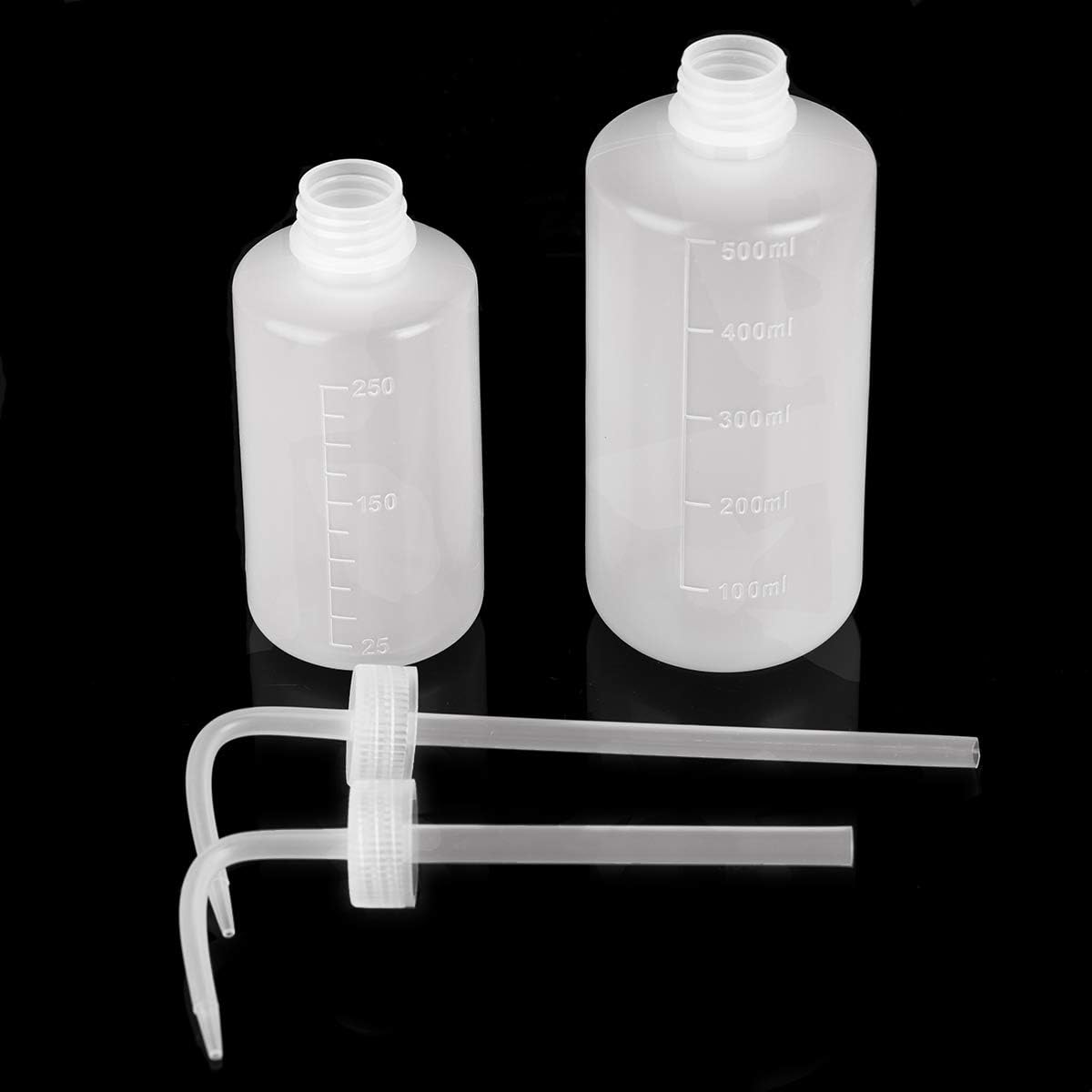 Oubest Squeeze Washing Bottle Succulent Watering Bottle 250ml + 500ml Water Squirt Irrigation Squeeze Sprinkling Can Plastic Wash Plant 2pc