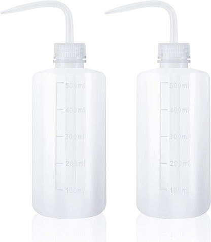Oubest Squeeze Washing Bottle Succulent Watering Bottle 250ml + 500ml Water Squirt Irrigation Squeeze Sprinkling Can Plastic Wash Plant 2pc