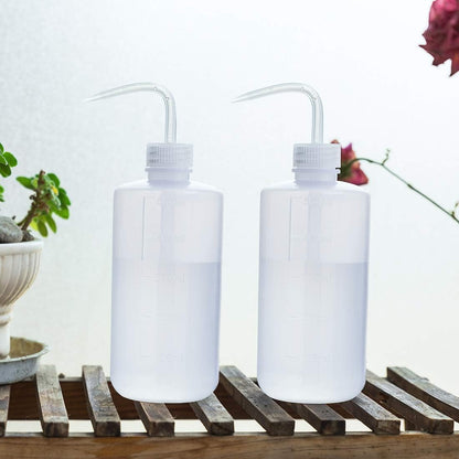 Oubest Squeeze Washing Bottle Succulent Watering Bottle 250ml + 500ml Water Squirt Irrigation Squeeze Sprinkling Can Plastic Wash Plant 2pc
