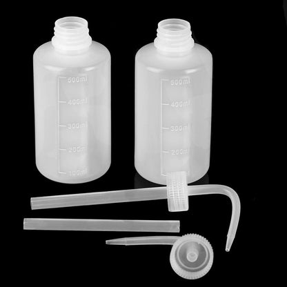 Oubest Squeeze Washing Bottle Succulent Watering Bottle 250ml + 500ml Water Squirt Irrigation Squeeze Sprinkling Can Plastic Wash Plant 2pc