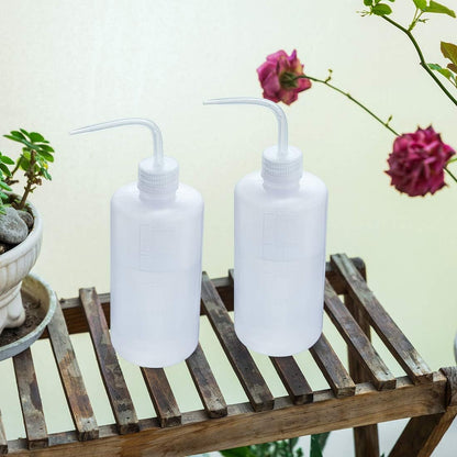 Oubest Squeeze Washing Bottle Succulent Watering Bottle 250ml + 500ml Water Squirt Irrigation Squeeze Sprinkling Can Plastic Wash Plant 2pc