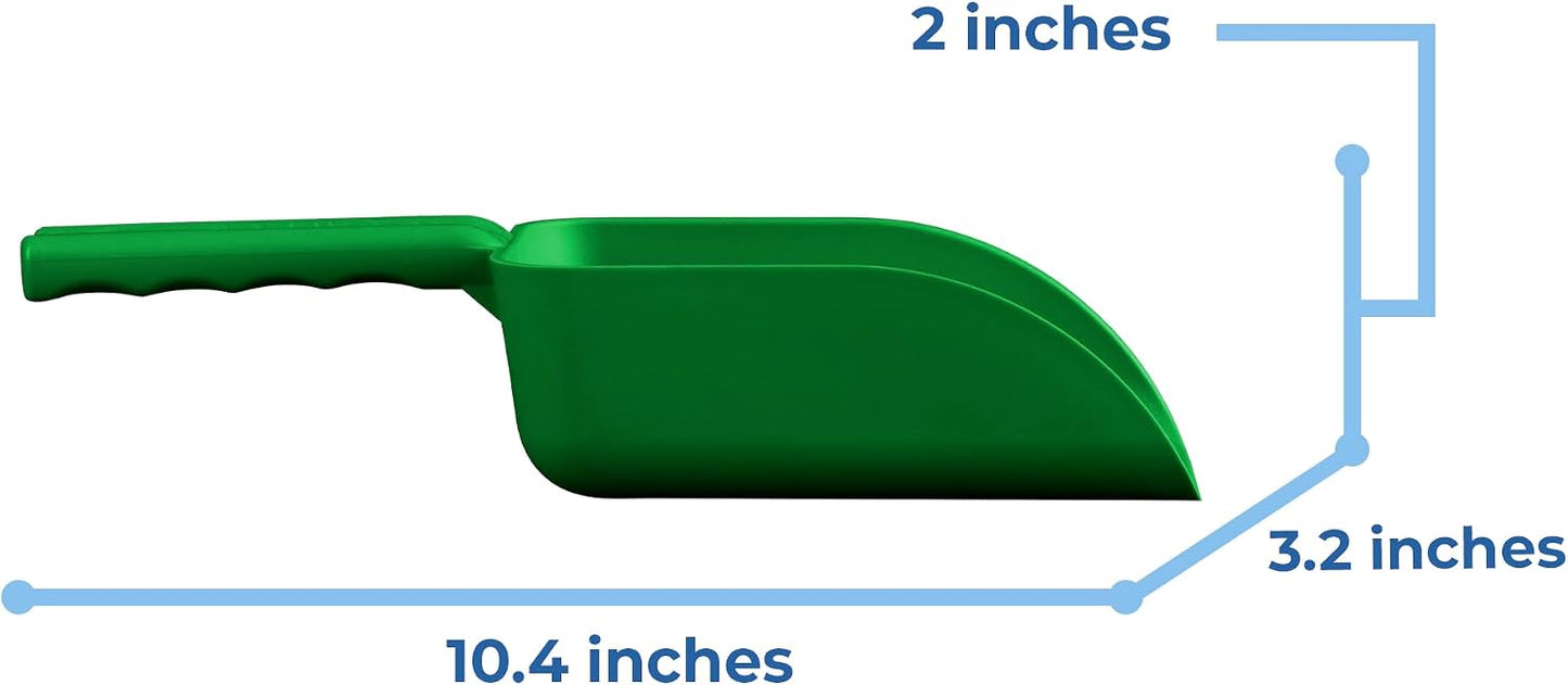 Vikan 63002 Color-Coded Plastic Hand Scoop - BPA-Free Food-Safe Kitchen Utensils, Restaurant and Food Service Supplies, 16 oz, Green