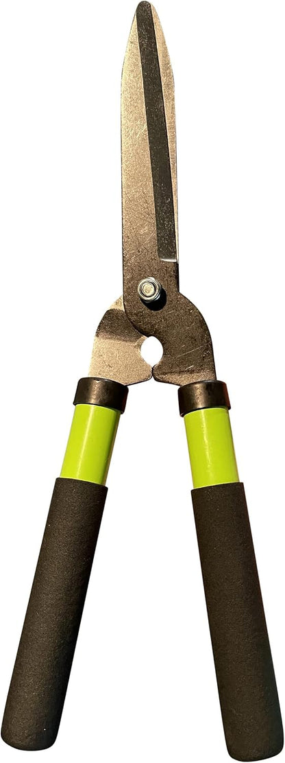 Hedge Shears Clippers for Trimming & Shaping Borders, Boxwood, Decorative Shrubs, Bushes, Grass – 15 inch High Carbon Steel Gardening Hedge Clippers & Shears with Comfort Grip Handles