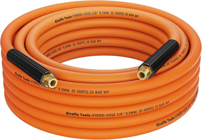 Hybrid Lead-in Air Hose, 3/8" x 6 ft, 1/4 in. MNPT Fittings