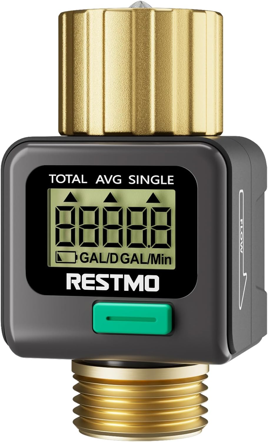 Water Flow Meter, Measure Gallon/Liter Consumption and Flow Rate