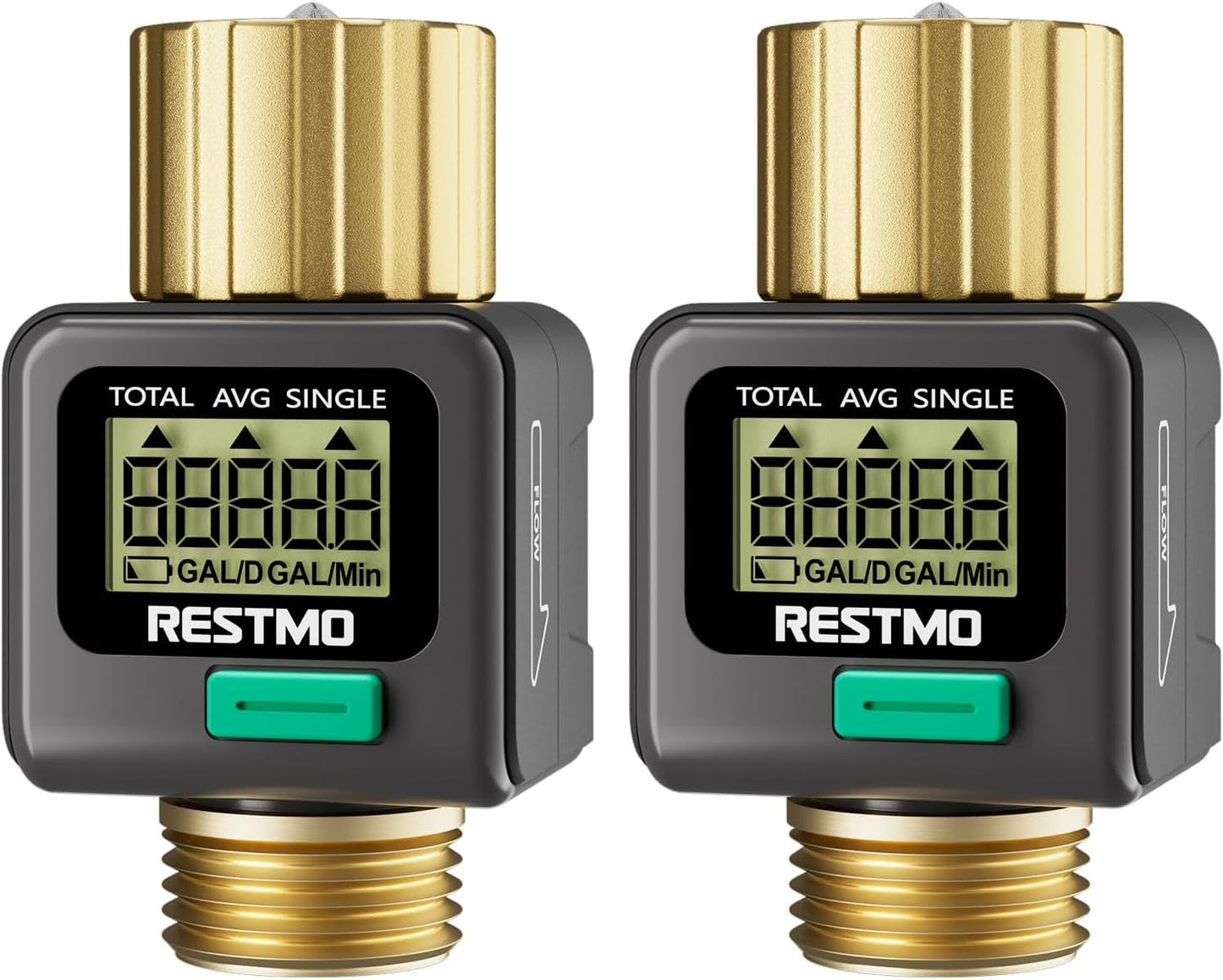 Water Flow Meter, Measure Gallon/Liter Consumption and Flow Rate