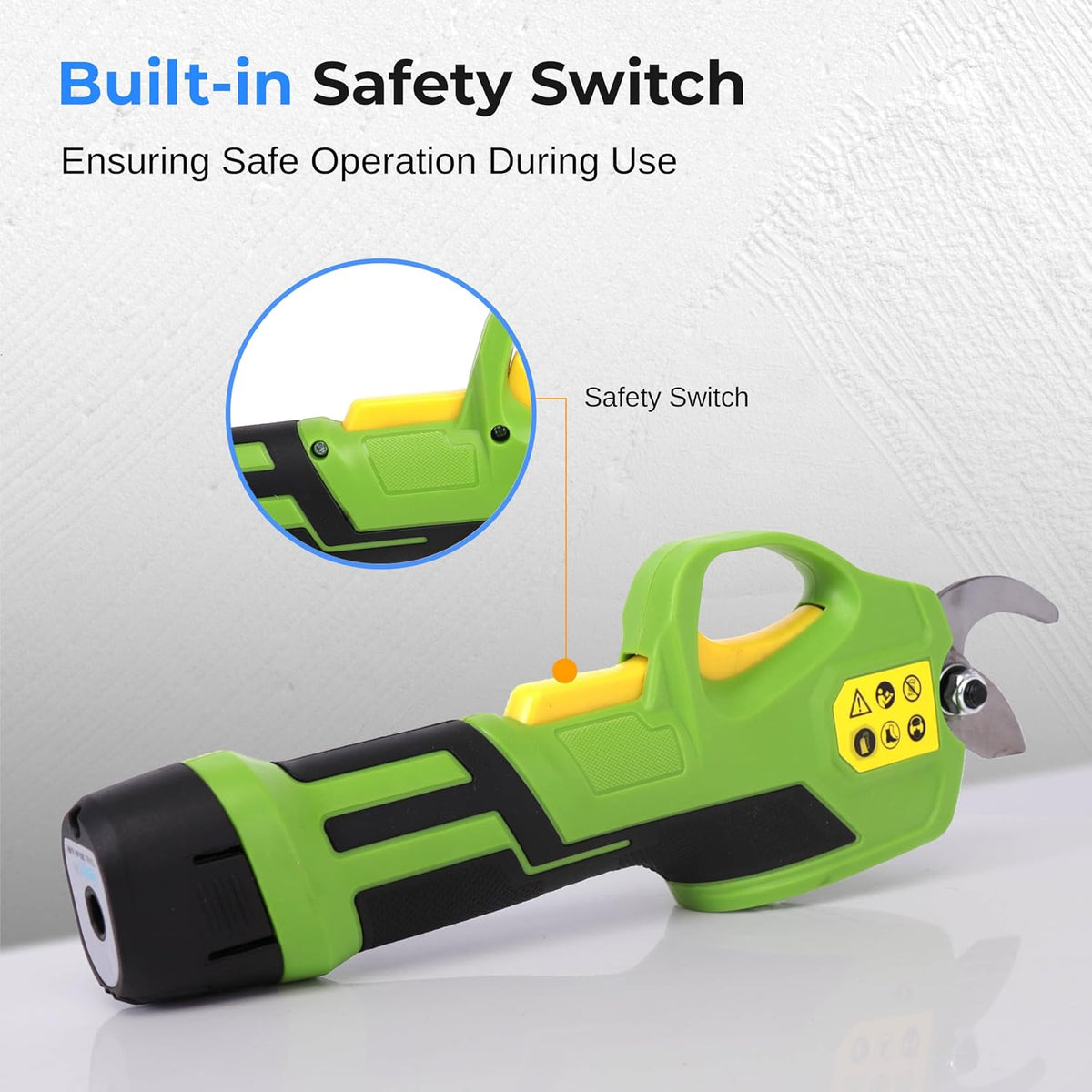 Cordless Pruning Shears & Branch Cutter | Electric Pruner with Telescopic Handle for 6 feet of Reach | Rechargeable Battery & .98 inch Cutting Diameter | Ideal for Bushes & Branches