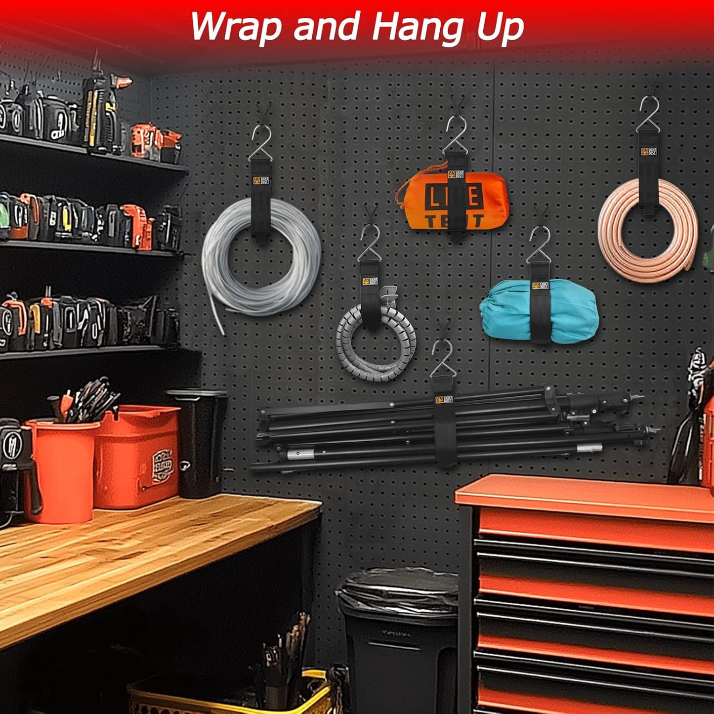 Heavy Duty Storage Straps 10 Pack Triangle Hook Hanging Straps for Garage