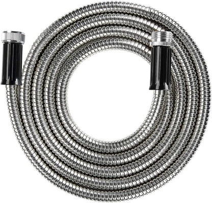 Metal Short Garden Hose 5ft Connectors, Drainage Hose for Dehumidifier Small Water Hose Extension High Pressure Bib Reel Extender, Drinking Water Hose for RV Outdoor