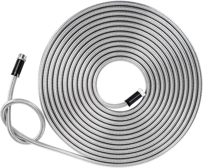 Metal Short Garden Hose 5ft Connectors, Drainage Hose for Dehumidifier Small Water Hose Extension High Pressure Bib Reel Extender, Drinking Water Hose for RV Outdoor