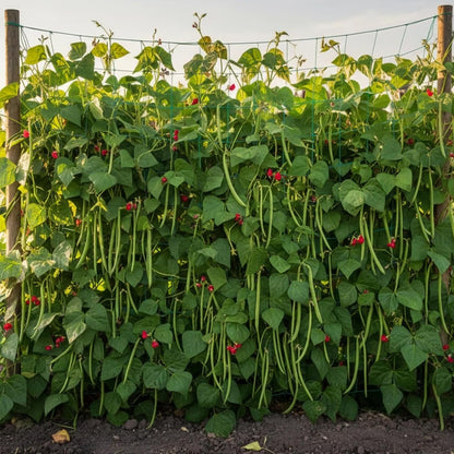 Heavy Duty Trellis Netting for Climbing Plants, Garden Netting for Vegetables, Strong Plant Support Net for Cucumbers, Tomatoes & Peas, with 50 Plant Ties