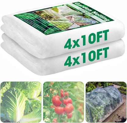 2 Pack 10x33 FT Garden Netting, Mosquito Net for Garden Protection