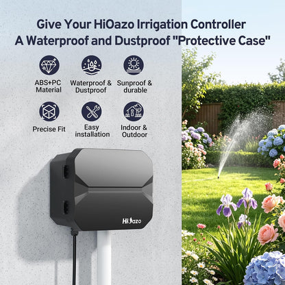 Smart Sprinklers Controller 2.4GHz WiFi, Irrigation Controller Easy Use App Enabled, 4 Zones + 16 Plans, Save Water Auto Skip Rain, Freeze & Wind, 10 Minutes Install