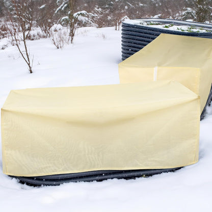 2 Pcs 102" x 51" Raised Garden Bed Cover for Winter Large Plant Covers Freeze Protection with Zipper Drawstring Frost Cloth Blanket Protection Box Bags for Garden Outdoor Plants Bush