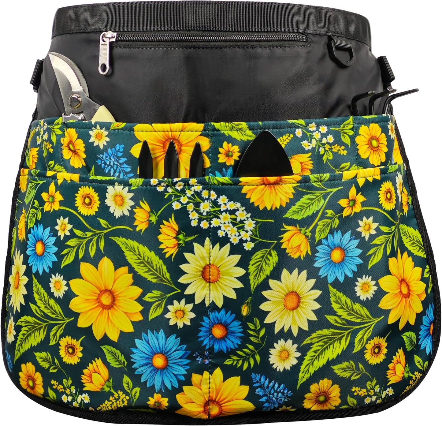 Garden Apron for Women with 7 Pocket,Half Florist Apron Harvesting Apron