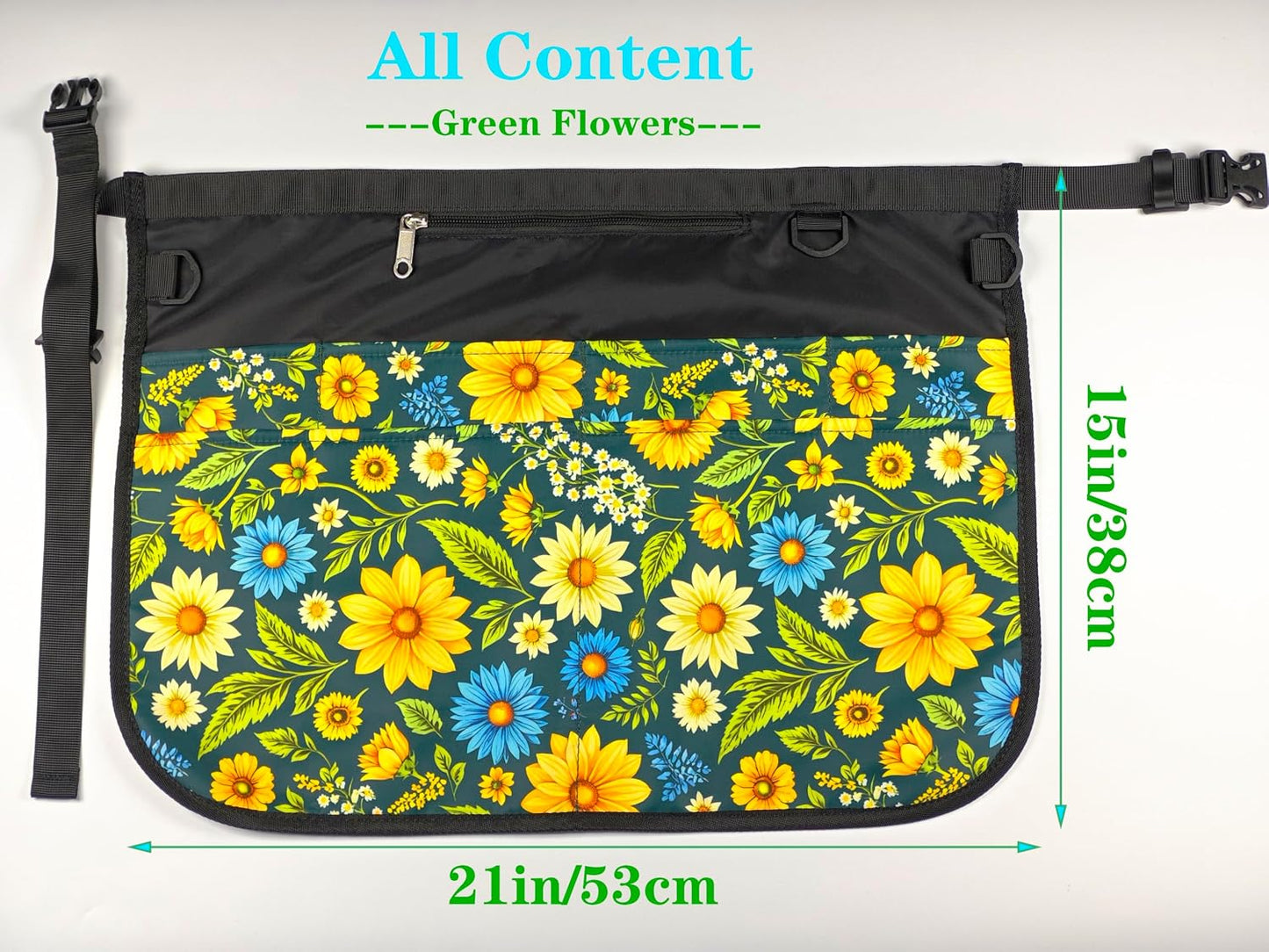 Garden Apron for Women with 7 Pocket,Half Florist Apron Harvesting Apron