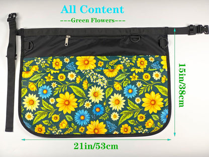 Garden Apron for Women with 7 Pocket,Half Florist Apron Harvesting Apron