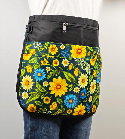 Garden Apron for Women with 7 Pocket,Half Florist Apron Harvesting Apron