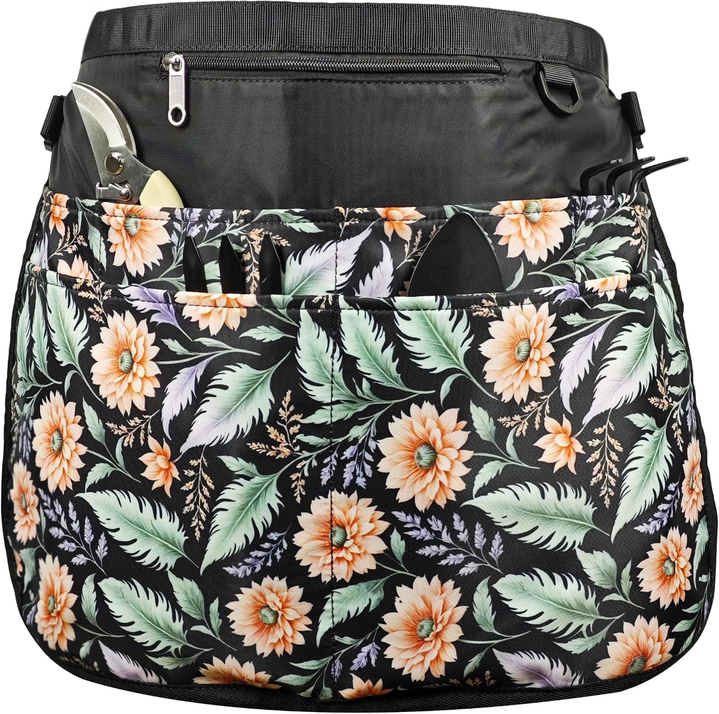 Garden Apron for Women with 7 Pocket,Half Florist Apron Harvesting Apron