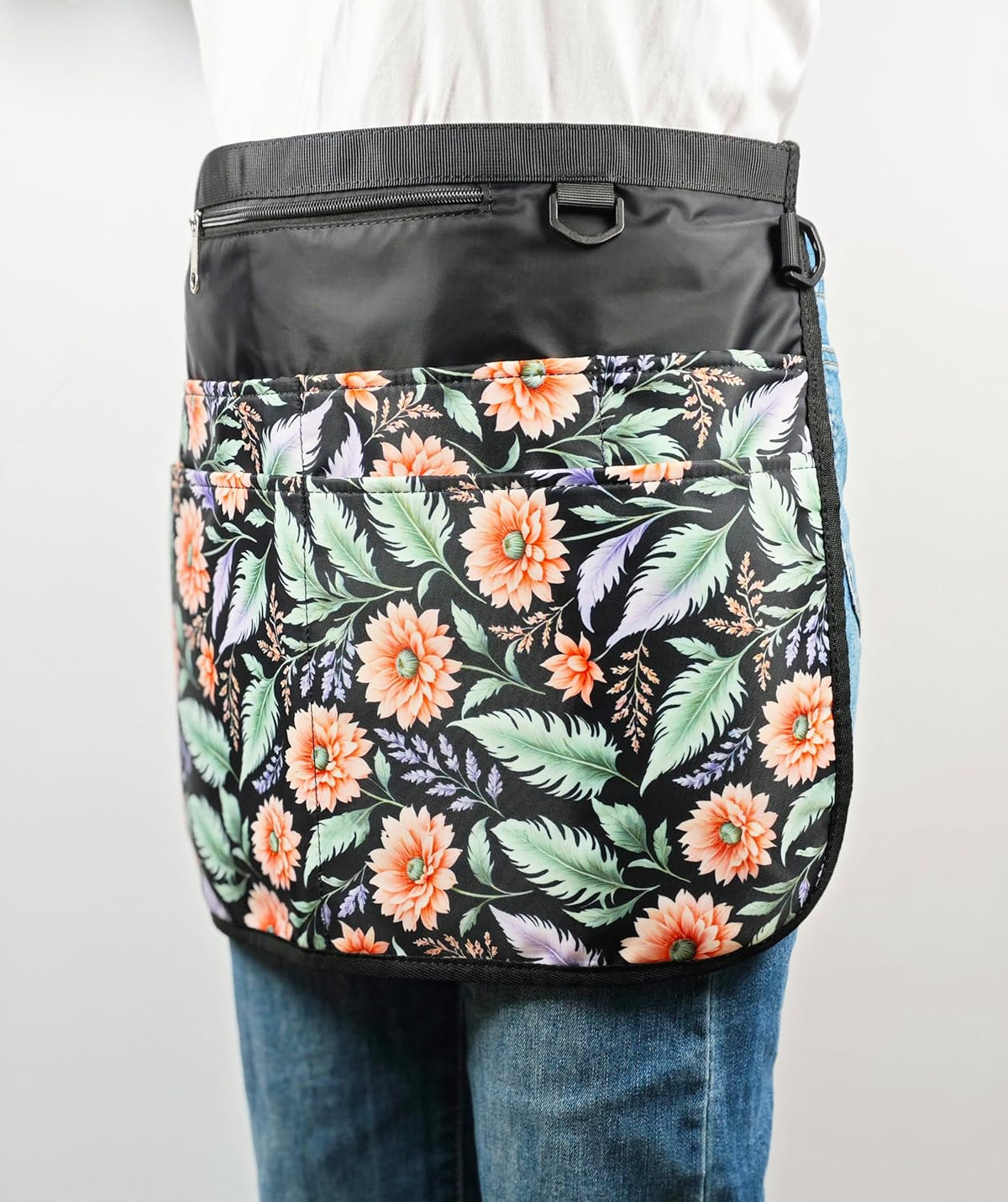 Garden Apron for Women with 7 Pocket,Half Florist Apron Harvesting Apron