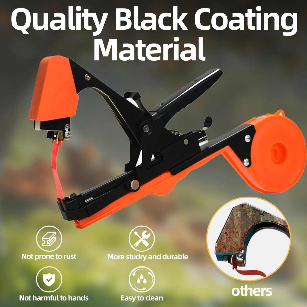 Plant Tying Machine, Plant Tape Cattle Panels for Garden,Plant Vine Tying Tool with 10000pcs Staples 21 Rolls Tape Plant Tape Gun for Grapes,Tapener (tapetool set1pcs), Green