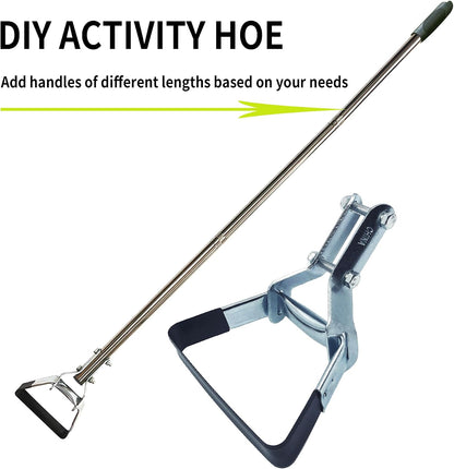 Garden Hula Hoe Head Stirrup Hoes Replacement Heads Scuffle Loop Tools for Weeding (GS1), Gray