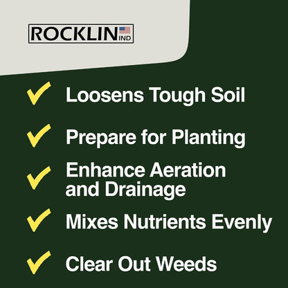 Rocklin™ Stand Up Weed Puller, 4-Claw Steel Head, 48" Handle