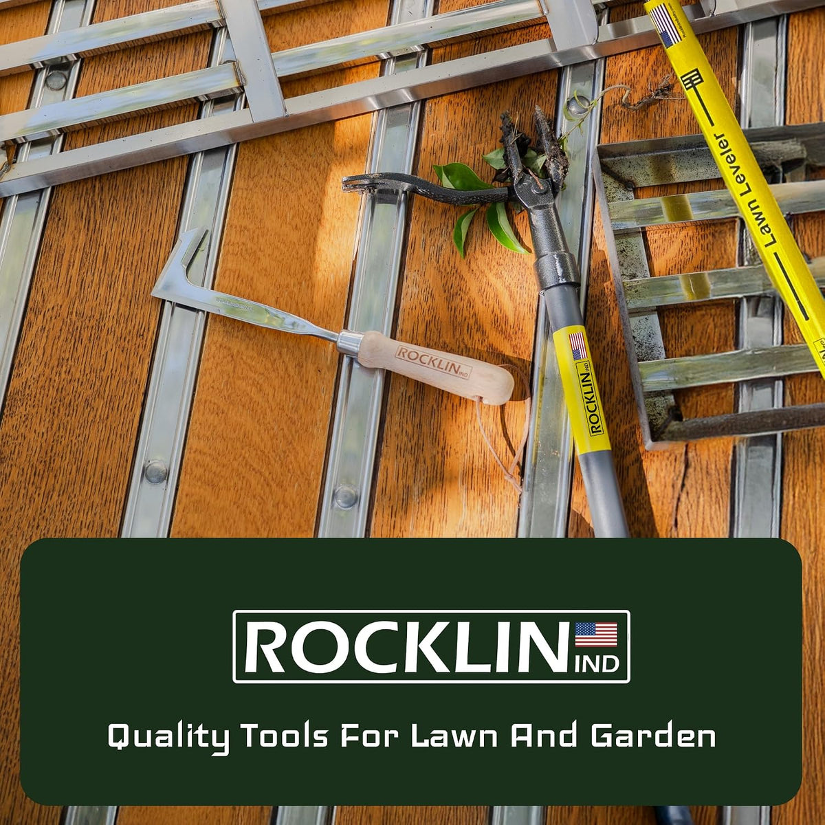 Rocklin™ Stand Up Weed Puller, 4-Claw Steel Head, 48" Handle