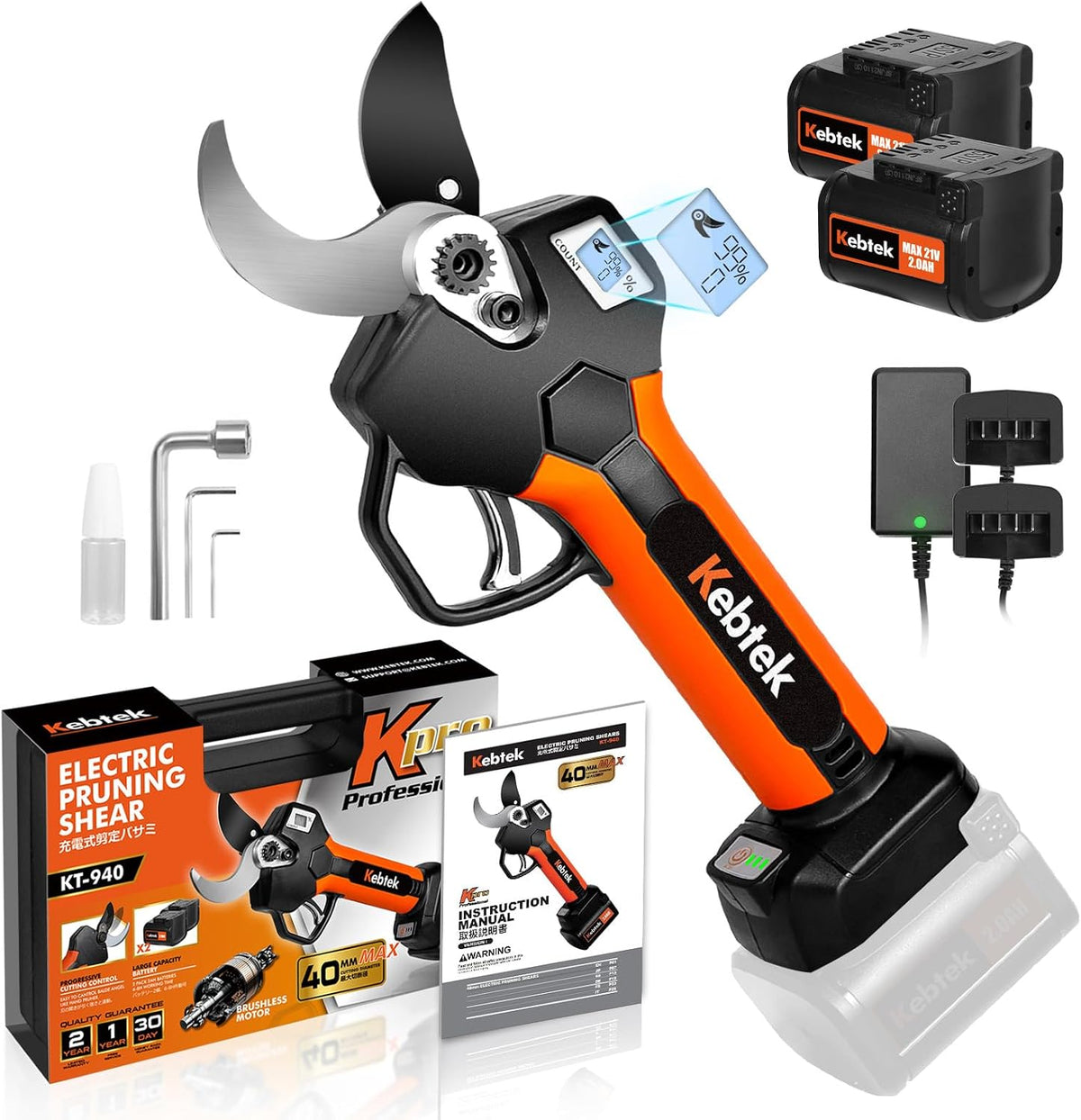 Electric Pruners Cordless Pruning Shear 40MM Professional