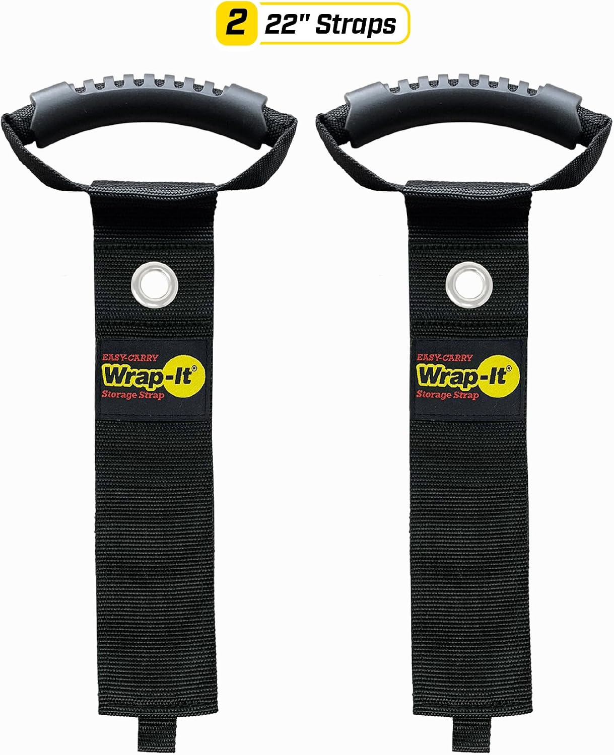 Easy-Carry Straps - 22" (2-Pack) Black