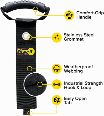 Easy-Carry Straps - 22" (2-Pack) Black