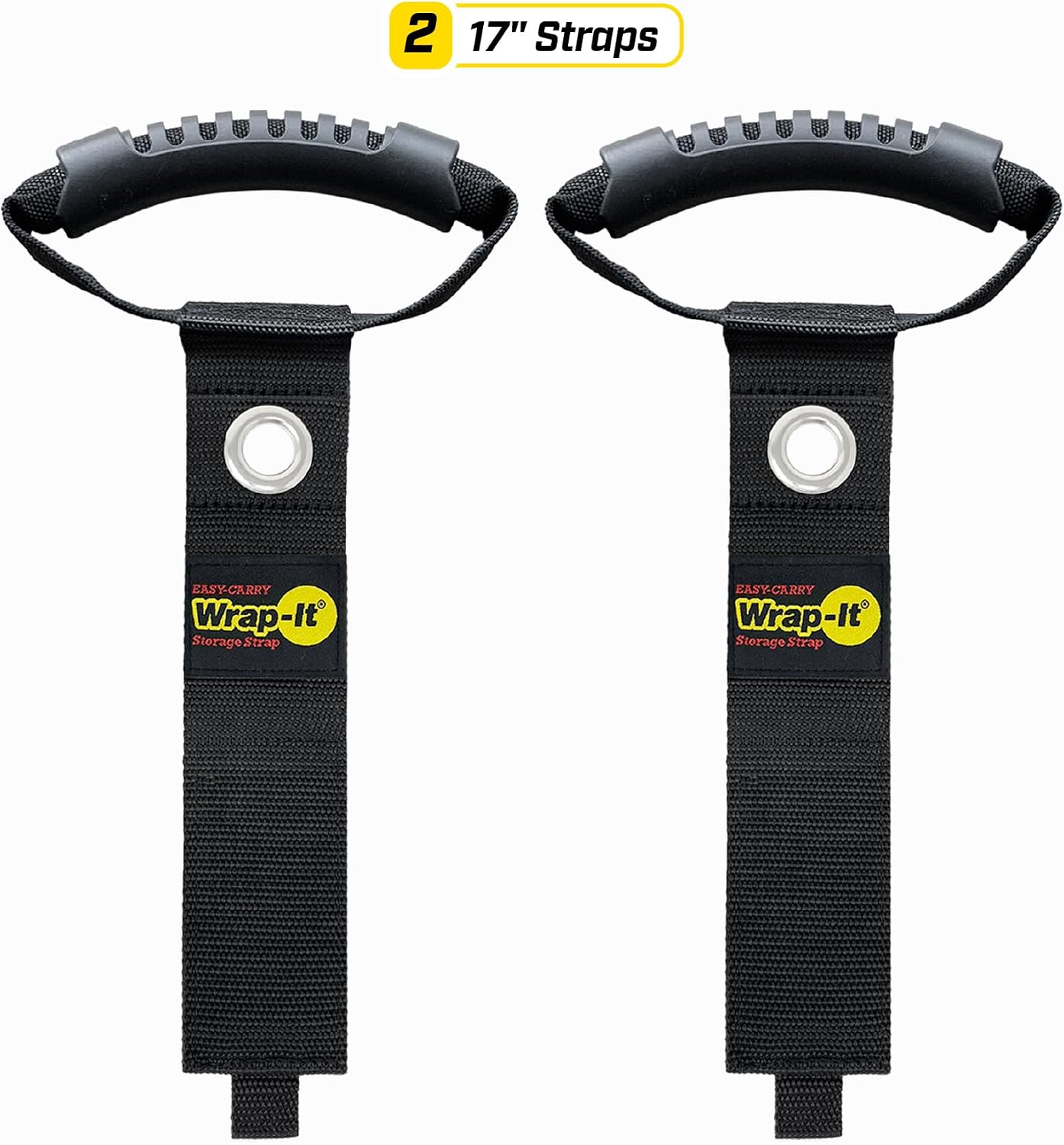 Easy-Carry Straps - 22" (2-Pack) Black