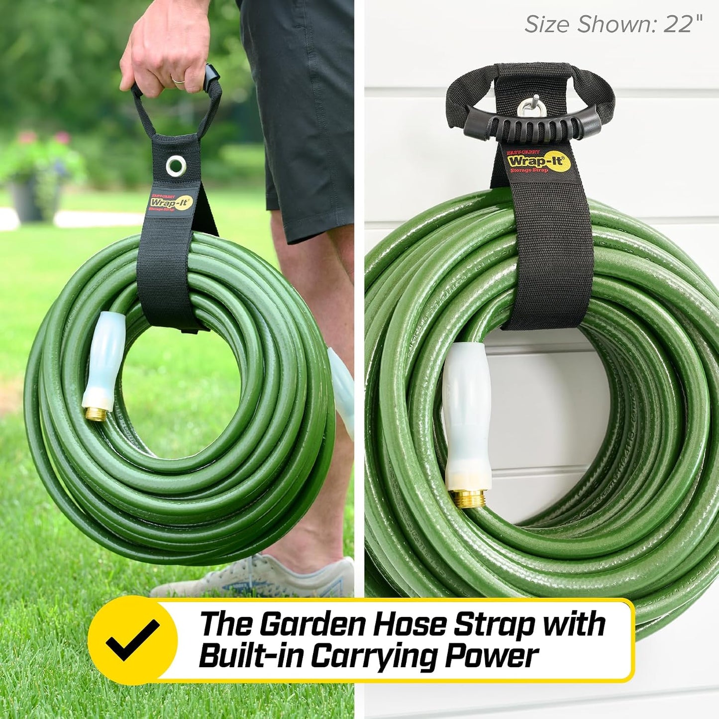 Easy-Carry Straps - 22" (2-Pack) Black