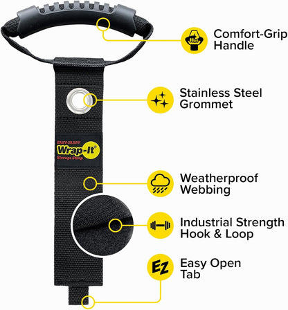 Easy-Carry Straps - 22" (2-Pack) Black
