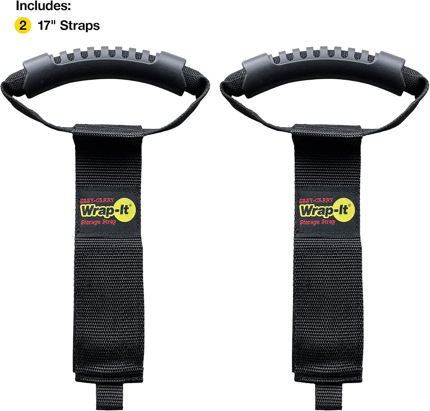 Easy-Carry Straps - 22" (2-Pack) Black