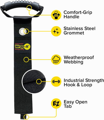 Easy-Carry Straps - 22" (2-Pack) Black