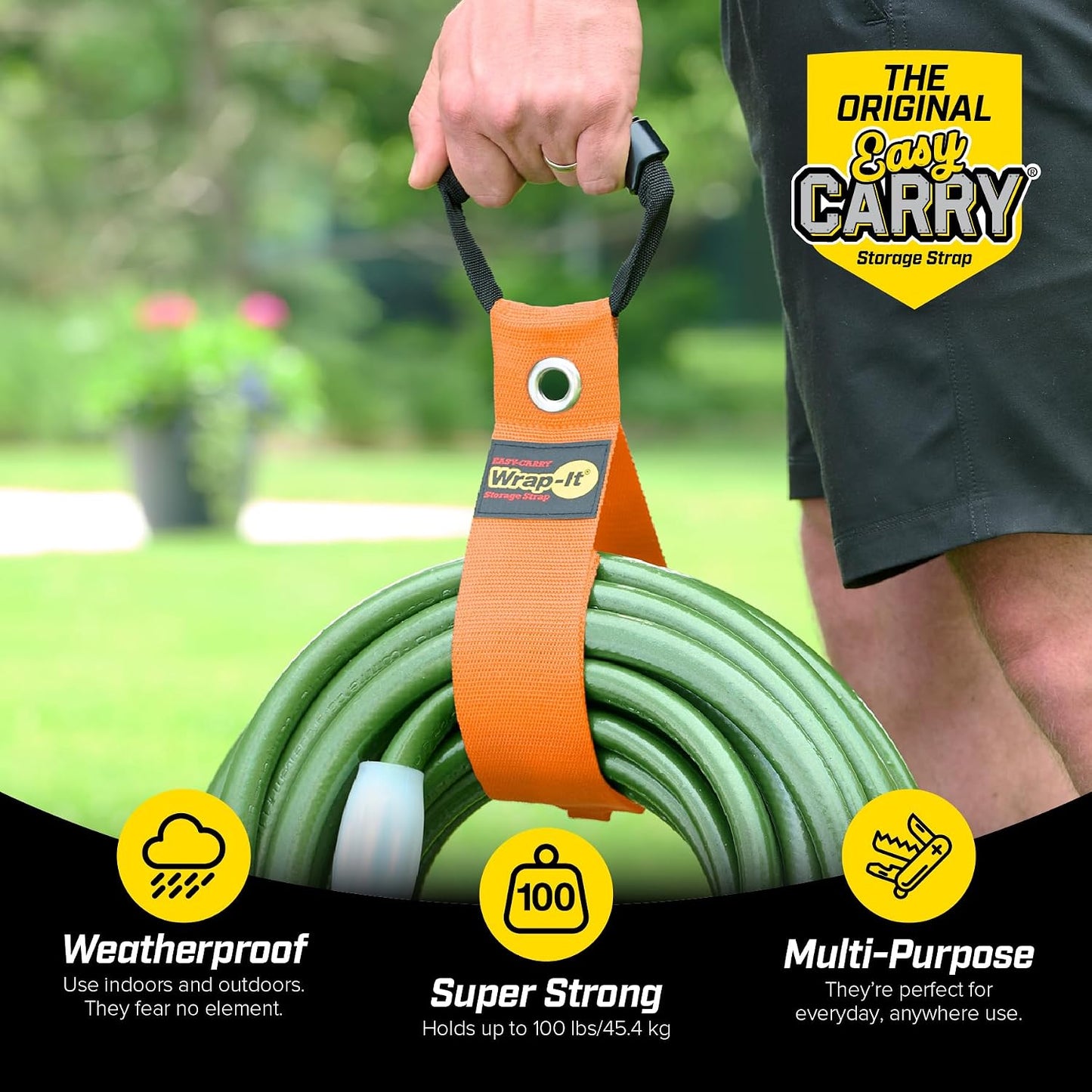 Easy-Carry Straps - 22" (2-Pack) Black