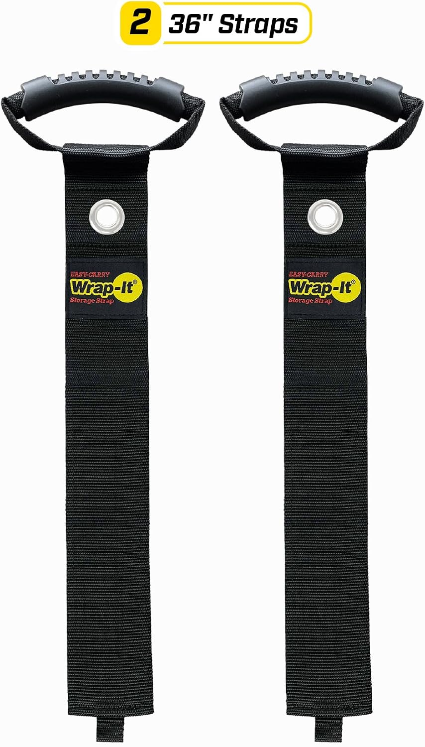 Easy-Carry Straps - 22" (2-Pack) Black