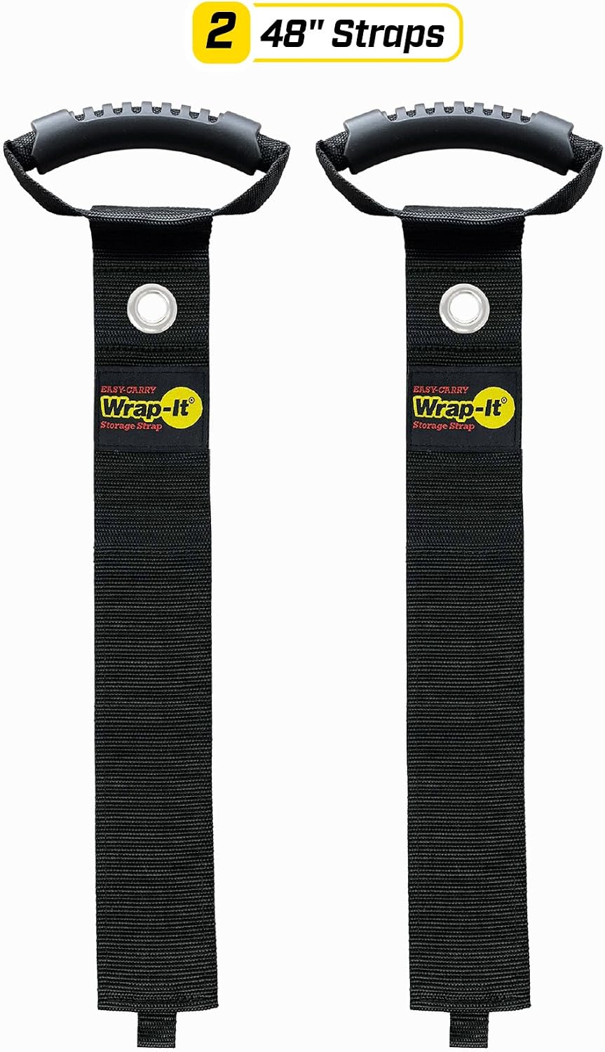 Easy-Carry Straps - 22" (2-Pack) Black