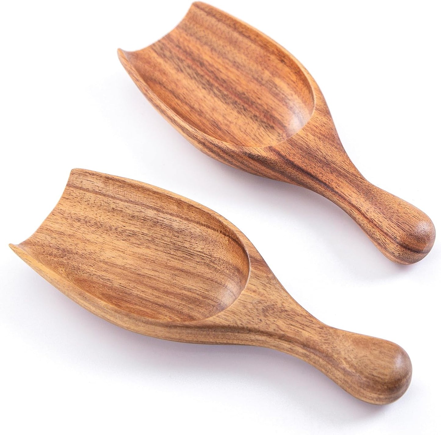 Wooden Coffee Scoop, 6.3 Inch Large Ground Coffee Scoop, Acacia Wood Wooden Scoop Coffee Spoons for Jars Canisters, Bath Salts, Tea, Sugar, Laundry Detergent
