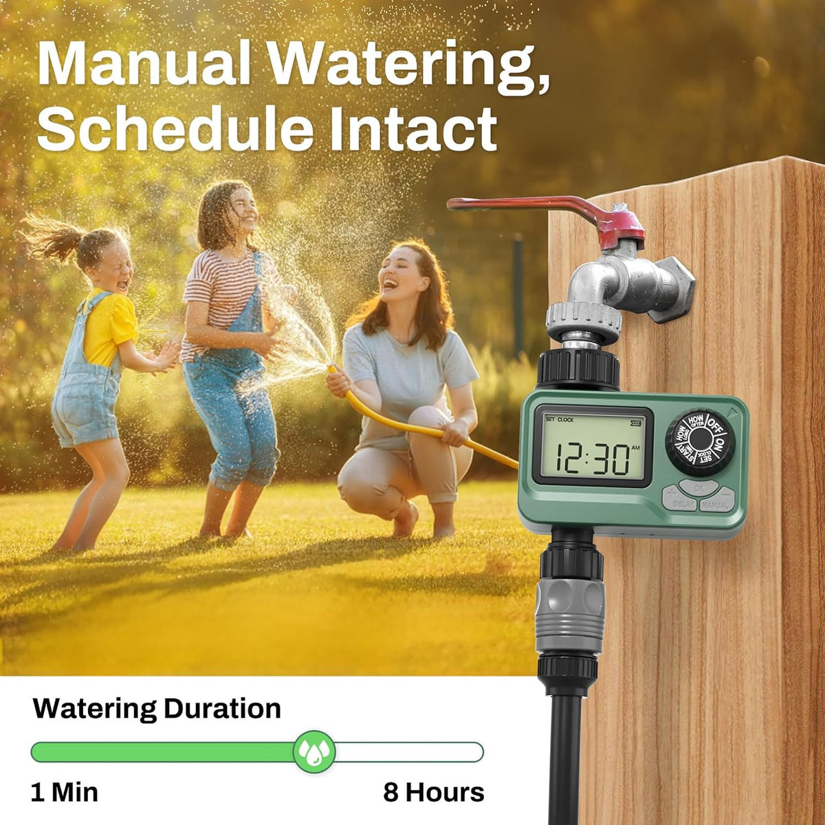 Outdoor Water Timer for Garden Hose, Programmable Sprinkler Timer