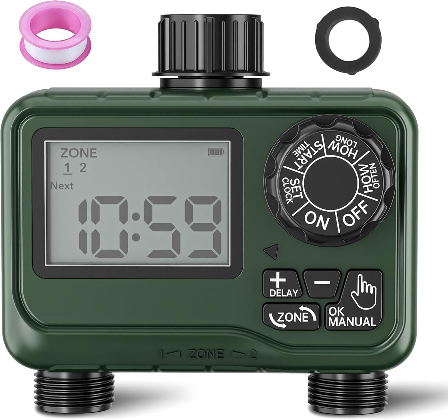 Outdoor Water Timer for Garden Hose, Programmable Sprinkler Timer