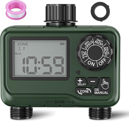 Outdoor Water Timer for Garden Hose, Programmable Sprinkler Timer