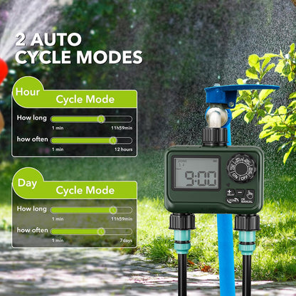 Outdoor Water Timer for Garden Hose, Programmable Sprinkler Timer