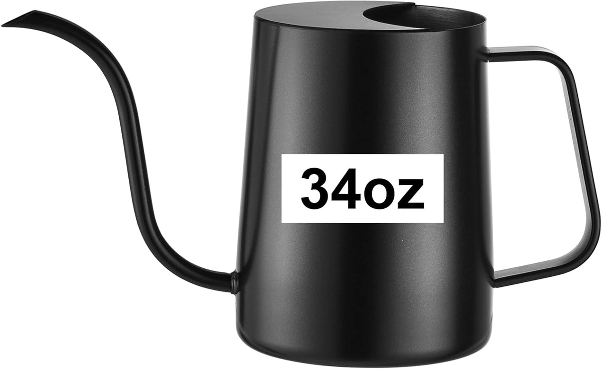Watering Can Indoor Plants, Small Plant Watering Can, 12 oz, Black