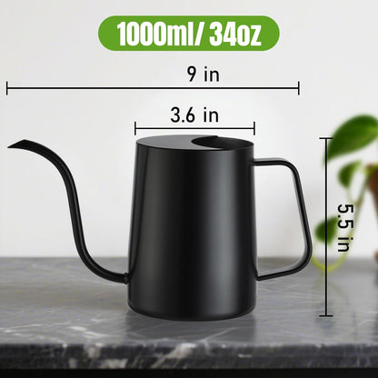 Watering Can Indoor Plants, Small Plant Watering Can, 12 oz, Black