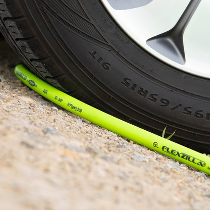Air Compressor Hose, 3/8 in. x 100 ft., 1/4 in. MNPT Fittings, No-Kink, All Weather, Lightweight, Premium Hybrid Polymer, 300 PSI, ZillaGreen