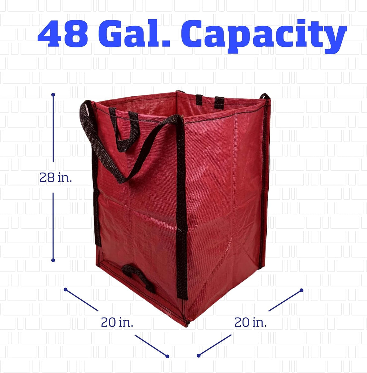 Heavy Duty Home and Yard Bags, Red