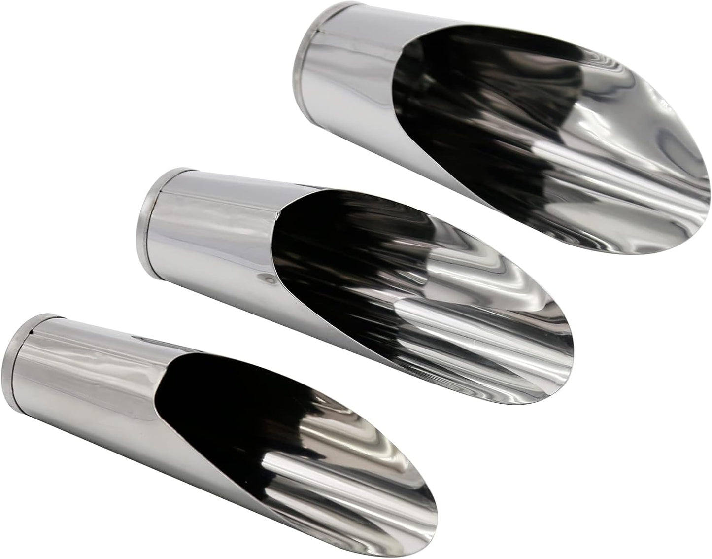 3 Pcs Succulent DIY Bonsai Plant Garden Tool for Digging Fertilizer Feed Scooper 3 Sizes Soil Scoops Soil Metal Spade Shovel Cup